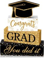 Cinnvoice 4 Pcs Graduation Table Decor 2026 Congrats Grad Centerpiece Class of 2... - Image 2