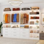 Closet System with 4 Sets, 8FT-21FT Closet Organizer Systems with 9 Wooden Drawe... - Image 2