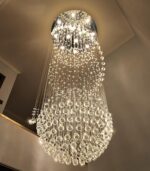 D32'' x H100'' Crystal Chandelier for Entryway High Ceiling Chandeliers Glam Cha... - Image 2