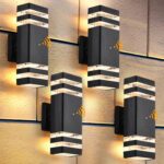 DASTOR 4 Pack Dusk to Dawn Outdoor Wall Lights, 3000K Warm White Exterior Lighti... - Image 2
