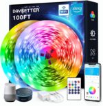 DAYBETTER 100 ft Smart WiFi Led Lights, Led Strip Lights Work with Alexa and Goo... - Image 2