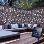 DBFAIRY Solar Curtain Lights,13ft x 3.3ft 200 LED Outdoor Solar Curtain Lights W... - Image 2