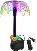 DOMICA 15W 220 GPH Submersible Fountain Pump with LED Light (800L/H), Ultra Quie... - Image 2