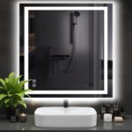DUMOS 36.1"x36.1" LED Bathroom Mirror, Smart Anti-Fog Bathroom Vanity Mirror wit... - Image 2