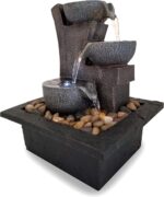 Danner Manufacturing, Inc., Aura Meditation Fountain with 3 Tiered LED Waterfall... - Image 2