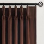 Dark Brown Velvet Curtains 84 Inches Long for Living Room Bedroom Tan Luxury Vin... - Image 2