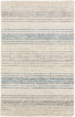 Dash and Albert Moonshine Cotton & Viscose Area Rug - 3' x 5' Neutral Stripe Han... - Image 2