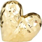 Deco 79 Porcelain Ceramic Heart Decorative Sculpture Dimensional Angled Origami ... - Image 2