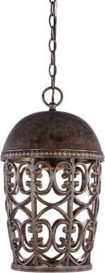 Designers Fountain 97594-BU Amherst Hanging Lantern, Burnt Umber - Image 2