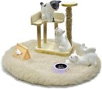 Dollhouse Cats w/ 1/12 Scale Accessories Mini Furniture Model Wooden Miniature - Image 2