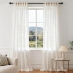 Dreaming Casa Linen Blend Curtians 102 Inches Long, 2 Panels Natural Light Filte... - Image 2