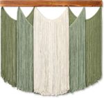 Dremisland Macrame Wall Hanging Dip-Dyed Large Boho Wall Decor Yarn Tapestry Han... - Image 2
