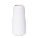 D'vine Dev 8 Inch Ceramic Flower Vase Textured Finishing, Minimalist Design for ... - Image 2