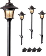 EDISHINE Low Voltage Landscape Lighting, 12V 3W 120LM 3000K Seed Glass Outdoor L... - Image 2