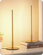 EDISHINE Upgraded LED Table Lamp Set of 2, Stepless Dimmable Bedside Lamps with ... - Image 2