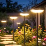 ELECLINK Solar Pathway Lights Outdoor, 6 Pack Tall Solar Garden Lights Outdoor W... - Image 2