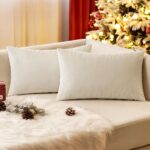 EMEMA Pack of 2 Velvet Throw Pillow Covers Decorative Rectangle Pillowcase Soft ... - Image 2