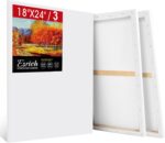 ESRICH Stretched Canvas for Painting 18x24 Inch, 3Pack Large Canvas for Painting... - Image 2