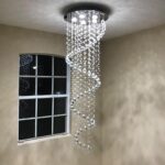 Elegance Spiral Chandelier for Dining Area, Modern Swirl Raindrop Chandelier Lig... - Image 2