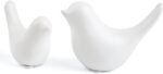 Elegant White Small Bird Sculptures,Modern Abstract Art Pieces for Bookshelf Dec... - Image 2