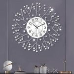 FILLOVE 19.7 Inch Large Decorative Wall Clock for Living Room Decor, Non-Ticking... - Image 2