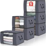 Fab totes Storage Bags,Clothes Blanket Storage Bins Foldable Closet Organizers w... - Image 2