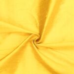 Fabric Mart Direct Bright Yellow 100% Pure Silk Fabric By The Yard, 41 inches or... - Image 2