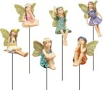 Fairy Garden Vintage Resin Fairy Figurines for Outdoor Garden Yard Lawn Supplies... - Image 2