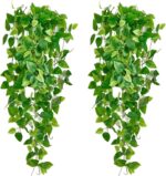 Fake Hanging Plants Vines(2pcs)for Room Decor, Artificial Ivy Greenery Garlands ... - Image 2
