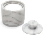 Fox Run Marble Salt Cellar, White 3" x 3" - Image 2