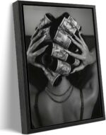 Framed Black and White Fashion Canvas Wall Art Luxury Feminist Picture Wall Deco... - Image 2