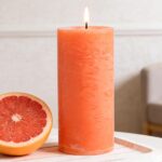 Fruity Scented Pillar Candle - 2.8x6 Inch, 75-Hour Burn, Pineapple & Grapefruit ... - Image 2