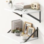 Fun Memories Floating Shelves Set of 2, 16" W x 12" D, White Ledges for Bedroom,... - Image 2