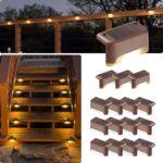 GIGALUMI Led Solar Deck Lights, 16 Pack Waterproof for Outdoor Stairs, Step, Fen... - Image 2