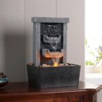 GOSSI Home Décor 10.3 in Indoor Waterfall Fountain Relaxation High Pressure Wate... - Image 2