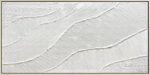 GeekMacro White Hand Painted Abstract Oil Painting Textured Wall Art - Large Fra... - Image 2