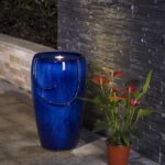 Glitzhome Ceramic Vase Outdoor Water Fountain Tall Patio Garden Water Fountain w... - Image 2