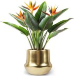 Gold Planter Pot Indoor Ceramic Flower Pots Modern Decorative Large Plant Pot 7.... - Image 2