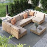 Grand patio 7-Piece Wicker Patio Furniture Set, Boho Outdoor Conversation Set Se... - Image 2
