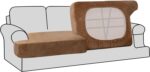 H.VERSAILTEX Stretch Velvet 2 Piece T Cushion Sofa Slipcovers - Individually Fit... - Image 2