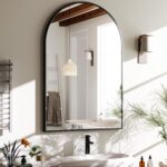 HARRITPURE 20"x30" Arched Bathroom Mirror - Wall Mounted Mirror - Black Arch Mir... - Image 2