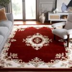 Handmade Royal Aubusson Wool Area Rug – Luxury Traditional Carpet, Space-Dyed Pr... - Image 2