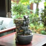 Haobos Indoor Fountain 4-Bowl Rockery Soothing Sound Tabletop Fountains Home/Off... - Image 2