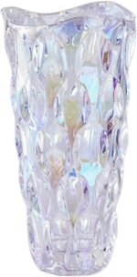 Heavy Glass Flower Vase Thickened 3.5lb 9.5inch Sparkle vase Bohemian Style, for... - Image 2