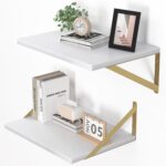 Heimlove Deep Floating Shelves for Wall, 16W x 12D Wood Wall Shelves Set of 2, W... - Image 2