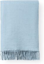 Hofdeco Premium Coastal Decorative Throw Blanket for Patio Couch Sofa, Baby Blue... - Image 2