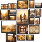 Hoikwo Multi Pack Set of Black Picture Frames, Six 4x6 Six 5x7 Four 8x10 Two 11x... - Image 2
