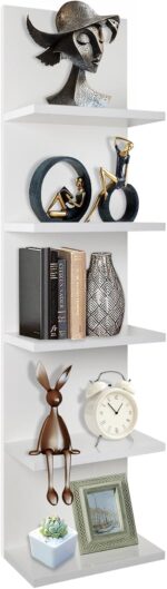 Homaterial 5 Tier Wall Shelf, Wall Mounted Shelves Unit for Living Room Bedroom,... - Image 2