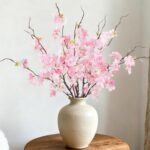 INXUGAO 12 PCS Faux Cherry Blossom Branches Décor 22.83 Inch Fake Artificial Che... - Image 2