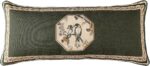 ISAENNE Design Linen Chinoiserie Lumbar Throw Pillow Covers 12"x28", Farmhouse C... - Image 2
